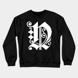 Silver Letter N Crewneck Sweatshirt